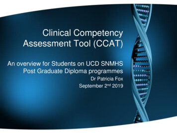 Clinical Competency Assessment Tool - University College Dublin