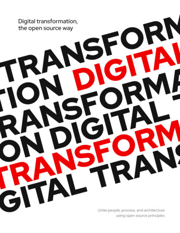 Digital Transformation, The Open Source Way