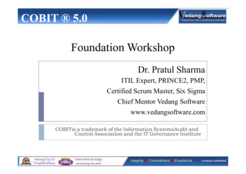 COBIT 5 Foundation Workshop Courseware
