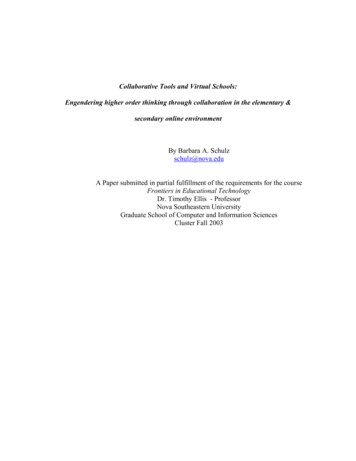 Collaborative Tools And Virtual Schools - Learning Byts