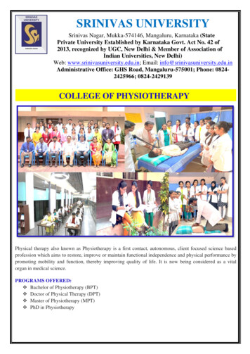 COLLEGE OF PHYSIOTHERAPY