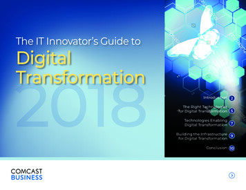 The IT Innovator’s Guide To Digital 2018 Transformation