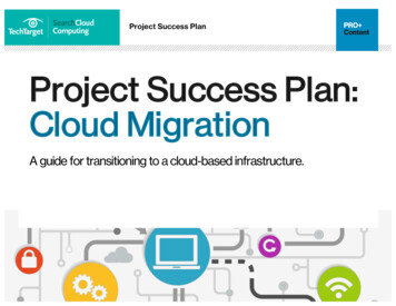Project Success Plan: Cloud Migration