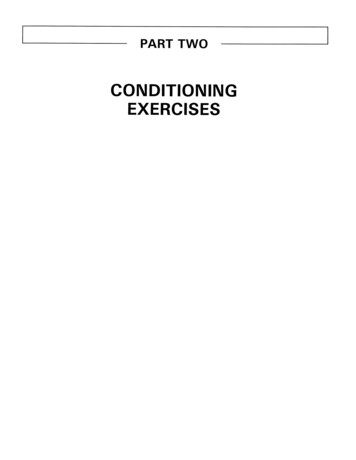 Conditioning Exercises - Veterans Affairs