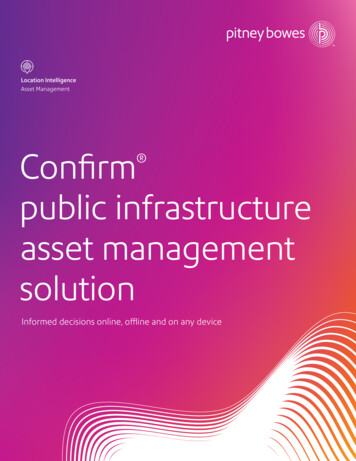 Confirm Public Infrastructure Asset Management