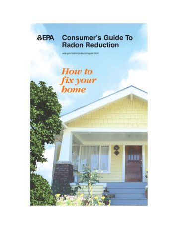 Consumer's Guide To Radon Reduction