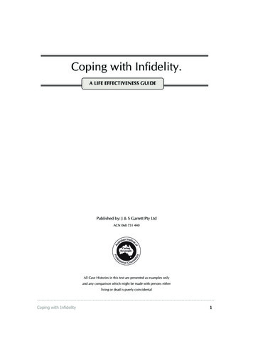 COPING WITH INFIDELITY - Counselling Connection
