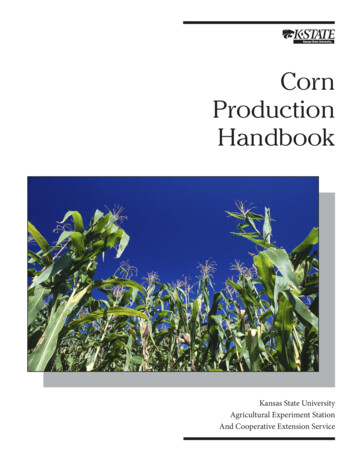 Corn Production Handbook - Agronomy