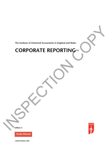 Corporate Reporting Study Manual - Muhariefeffendi's Website