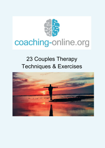 23 Couples Therapy Techniques & Exercises