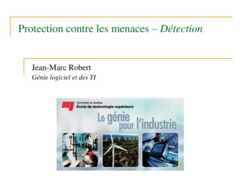 Protection Contre Les Menaces Détection - Etsmtl.ca