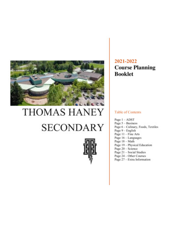 Thomas Haney SEcondary - Microsoft