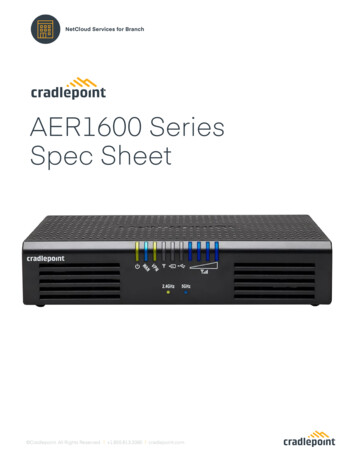 AER1600 Series Spec Sheet - Industrial Networking