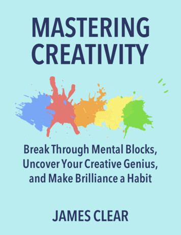 MASTERING CREATIVITY, 1st Edition
