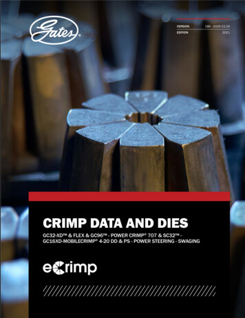 CRIMP DATA AND DIES - Gates Corporation