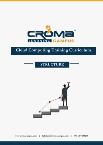 Cloud Computing Training Curriculum - Cromacampus 