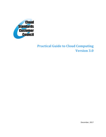 Practical Guide To Cloud Computing Version 3