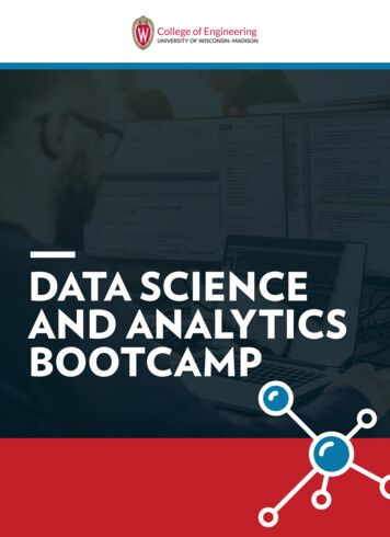 DATA SCIENCE AND ANALYTICS BOOTCAMP