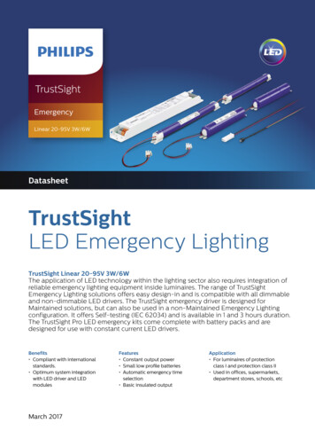 TrustSight LED Emergency Lighting - Docs.lighting.philips 