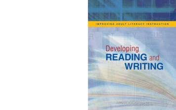 Developing Reading And Writing, Practice And Research .