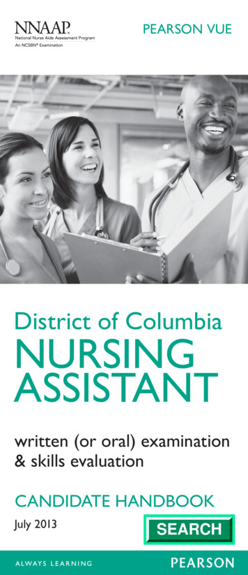 District Of Columbia NURSING ASSISTANT