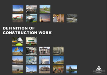 Definition Of Construction Work - BeSMART.ie