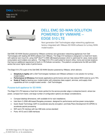 Dell Emc Sd-wan Solution Powered By Vmware Edge 510 Lte