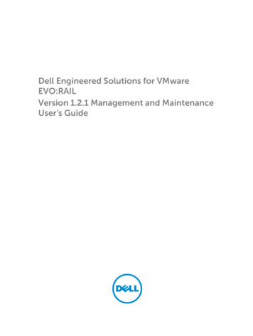 Dell Engineered Solutions For VMware EVO:RAIL Version 1.2.1 Management .