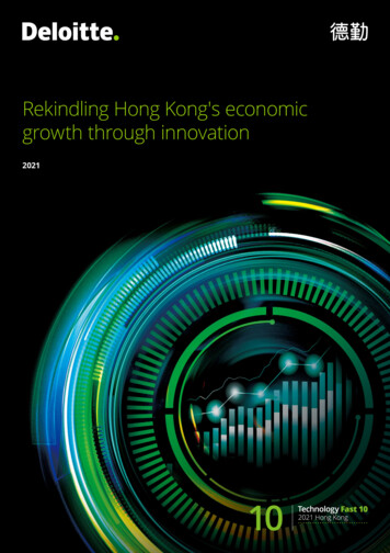 Rekindling Hong Kong's Economic Growth Through Innovation