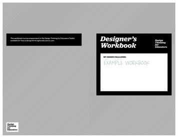 This Workbook Is An Accompaniment To The Design Thinking .