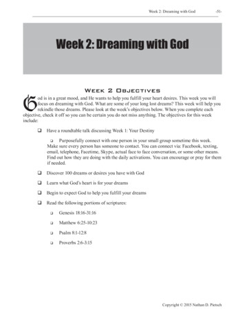 Week 2: Dreaming With God