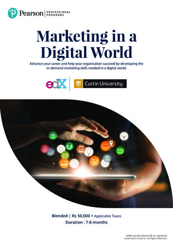 Digital MArketing Brochure - Pearson