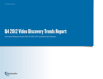 Q4 2012 Video Discovery Trends Report - Parksassociates 