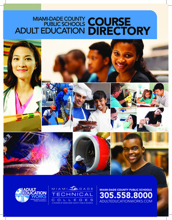 District Adult Education Course Directory - Lindsey Hopkins