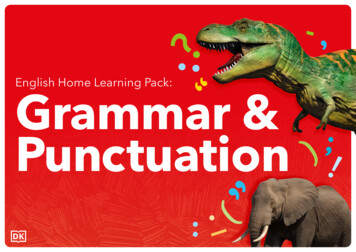 English Home Learning Pack: Grammar & Punctuation