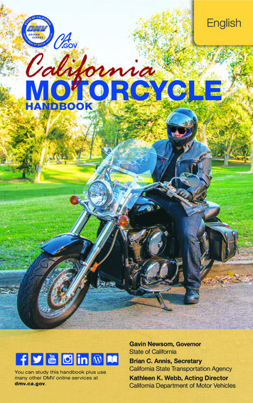MOTORCYCLE - California DMV