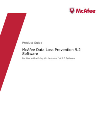 Software McAfee Data Loss Prevention 9
