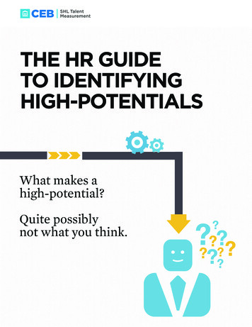THE HR GUIDE TO IDENTIFYING HIGH-POTENTIALS