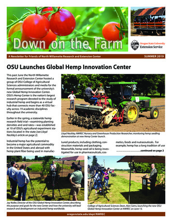 OSU Launches Global Hemp Innovation Center