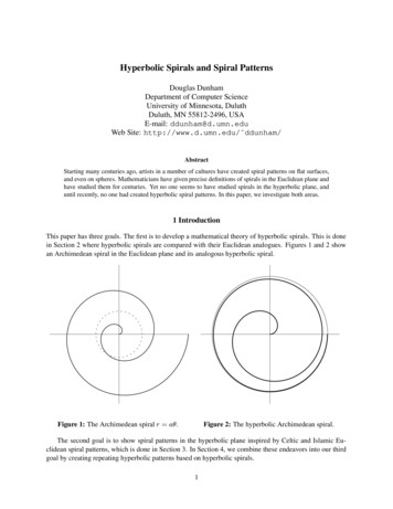 Hyperbolic Spirals And Spiral Patterns