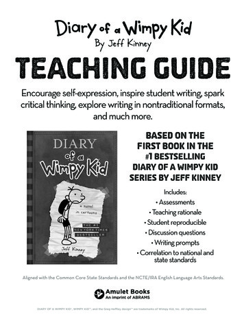 By Jeff Kinney Teaching Guide