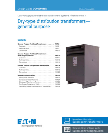 Dry-type Distribution Transformers— General Purpose