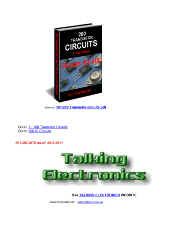Go To: 1 - 100 Transistor Circuits Go To: 100 IC Circuits