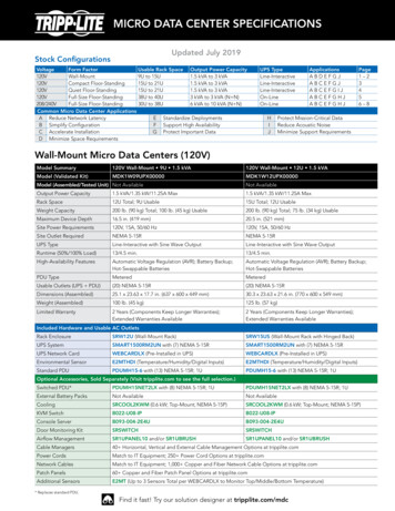 Micro Data Center Specifications Brochure (English)