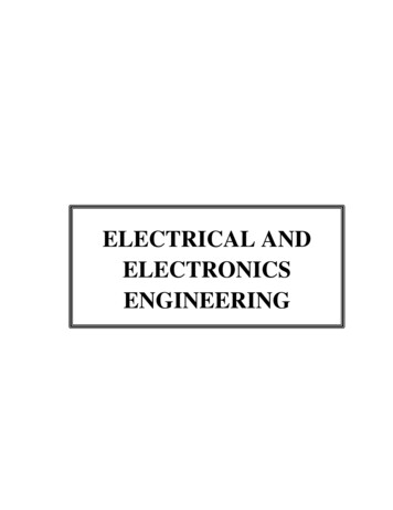 ELECTRICAL AND ELECTRONICS ENGINEERING