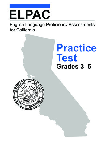 ELPAC Practice Test Grade 3-5