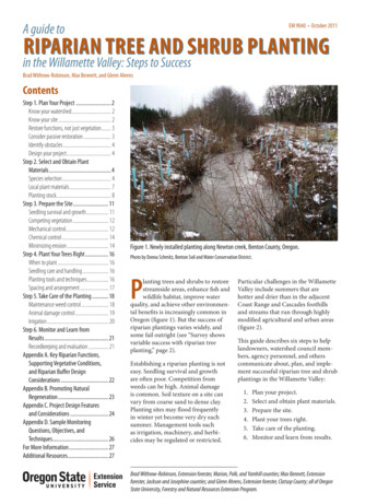 A Guide To Riparian Tree And Shrub Planting In The .