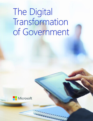 The Digital Transformation Of Government