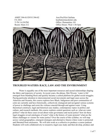 Troubled Waters: Race, Law And The Environment