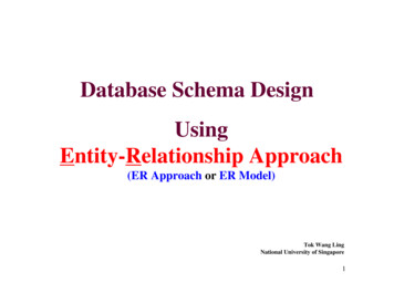 Database Schema Design Using Entity-Relationship Approach